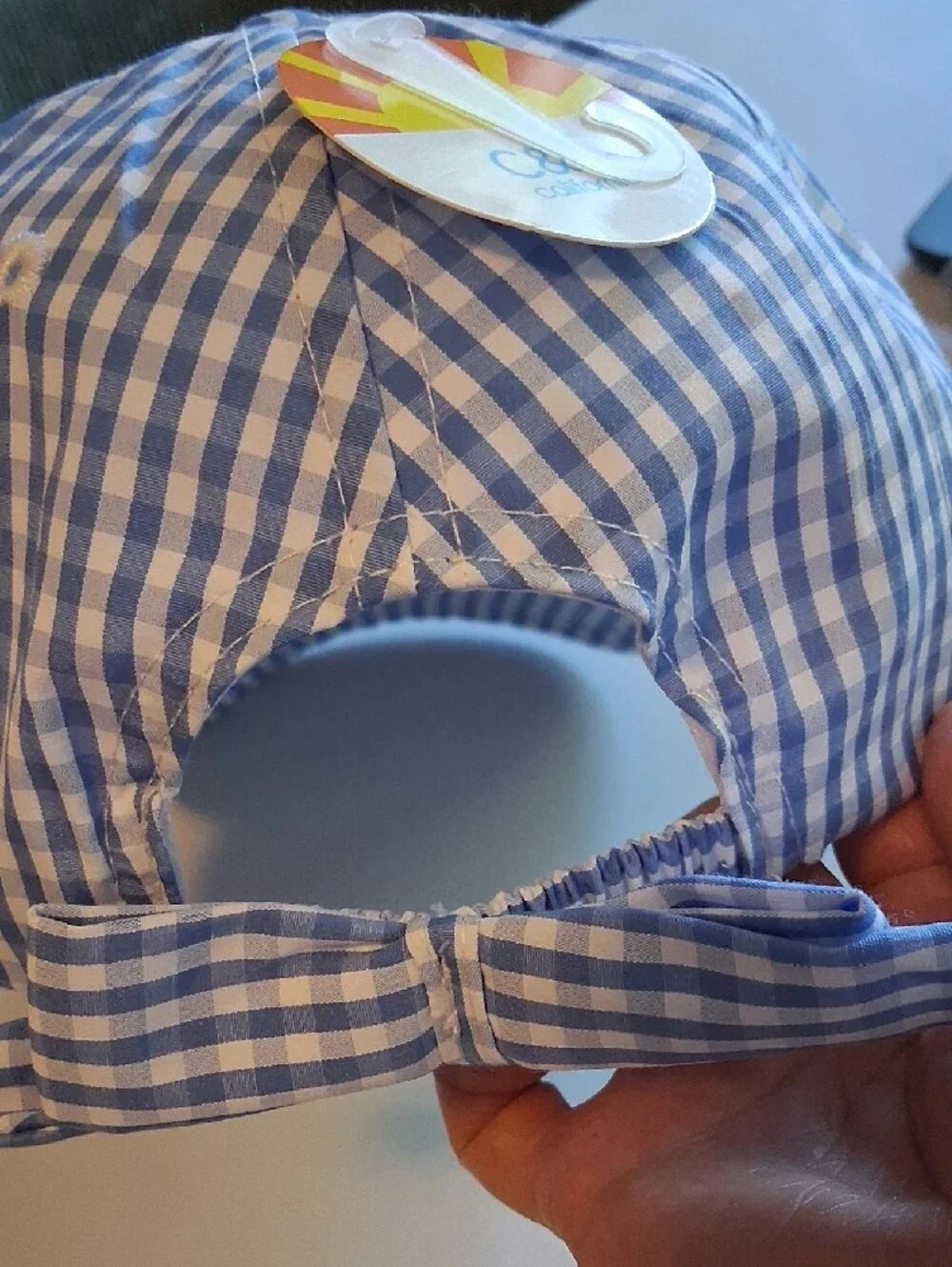 C&C California Light Blue Gingham Cap